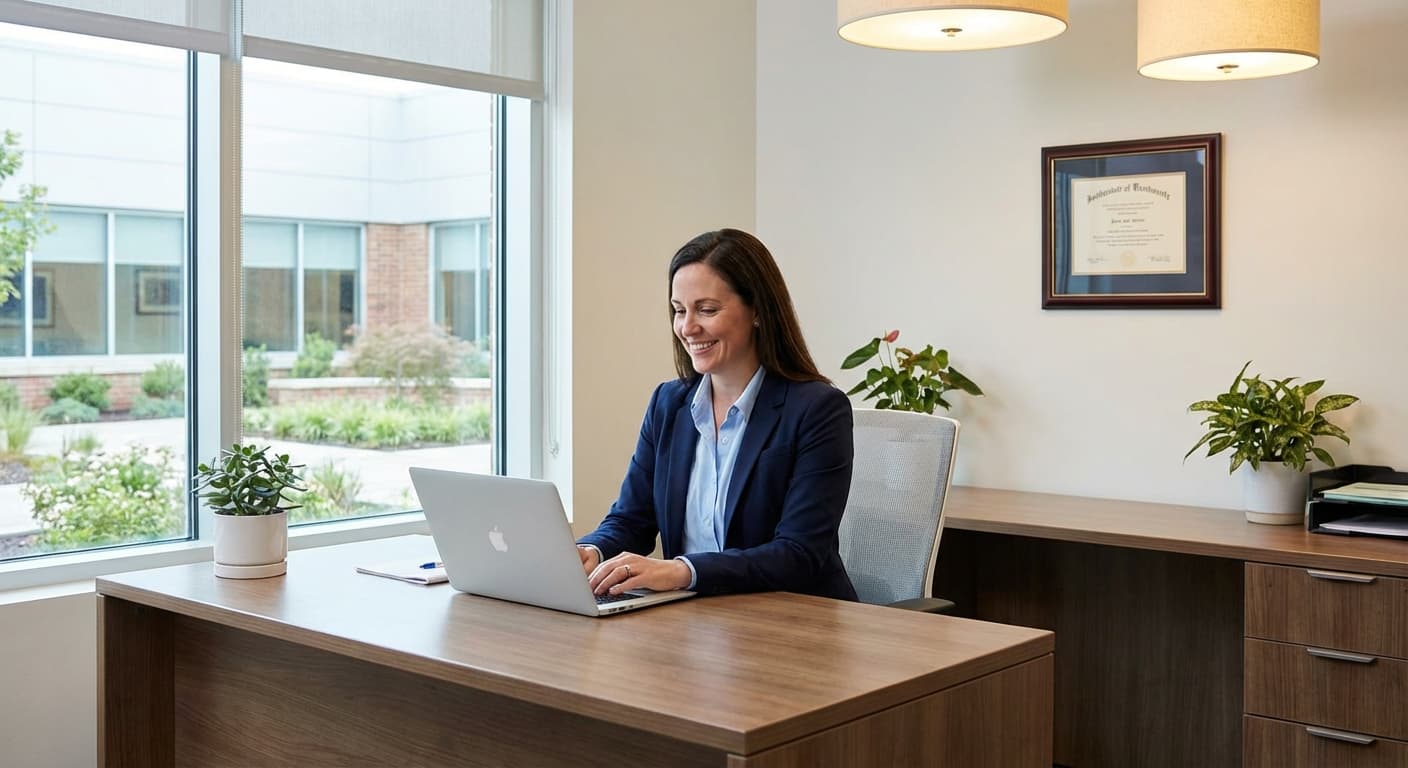 Healthcare professionals using video interviews to screen nursing candidates